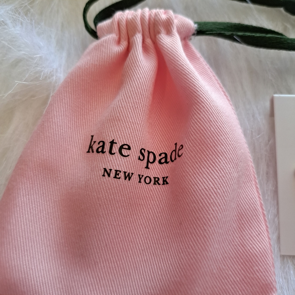 Kate Spade Gold and Purple Earrings Elegant Design - Picture 3 of 6